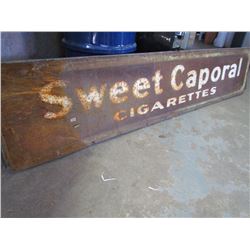 Sweet Corporal Cigarettes Sign