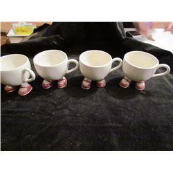 Set of 4 footed cups