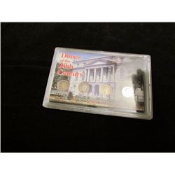 4 Dimes From The 20th Century Dated 1911-1999