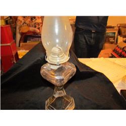 Pedal Coal Oil Lamp 18.5" High