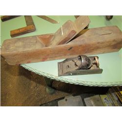 Wooden Block Plane & Small Hand Plane - 16" x 3"