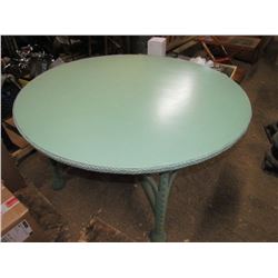 Wicker Table & 3 Chairs - 46" diameter