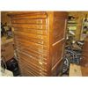 Image 2 : Oak Legal Filing Cabinet - 26 Drawers - 55" High
