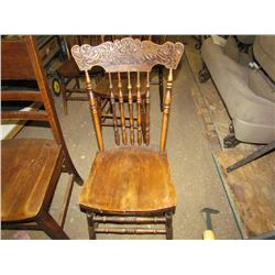 Lion Faced Pressed Back Chair