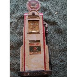 Miniature Texaco Man Cave Metal Coin Bank 14"