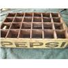 Image 2 : Pepsi 24 Bottle Wooden Crate - Yellow / Black Lettering