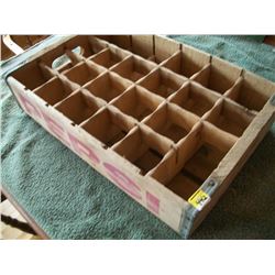 Pepsi 24 Bottle Wooden Crate - Red Lettering