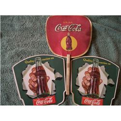 Three 1940's Original Coca Cola Soda Fountain Fans