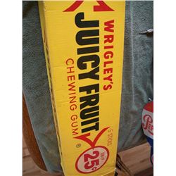 Huge Juicy Fruit Gum Store Display Box 36 x 10 x 6"