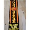 Image 1 : Fabulous John Deere 4 Ft Embossed Sign - Not Old