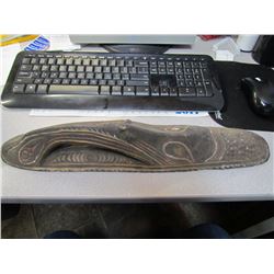 African Wood Art - Missing One Eye