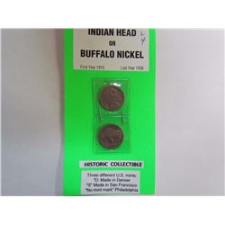 U.S. Indian Head Buffalo 5 cent - Issued 1913 to 1938