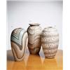 Image 1 : RENÉ BUTHAUD OVAL VASE, CA. 1925 CRACKLE-GLAZE CERAMIC, SIGNED "J. DORIS" 121/2 IN. (31.8 CM) HIG...
