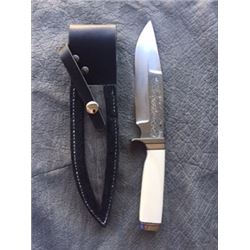 Custom knife made of steel from the World Trade Center