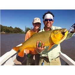 High volume dove shooting and golden dorado fishing in Argentina for 4 hunters (4 days)