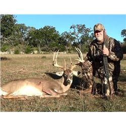 Professionally Guided Trophy Free Range Whitetail Hunt for Two (2) Hunters in Texas