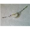 Image 1 : BRACELET - 9 OVAL FACETTED MULTI GEMSTONES & DIAMOND IN STERLING SILVER SETTING - RETAIL ESTIMATE $4