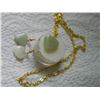 Image 1 : EARRINGS AND NECKLACE SET - SEMI-PRECIOUS STONES