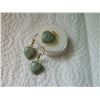 Image 1 : NEW PENDANT & EARRINGS SET - JADE HEARTS