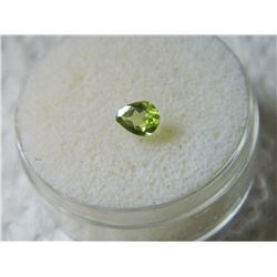 PEAR FACETTED PERIDOT - ~0.50CT #1001
