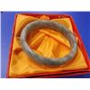 Image 2 : BRACELET - HAND CRAFTED CARVED JADE BANGLE BRACELET - RETAIL ESTIMATE $150