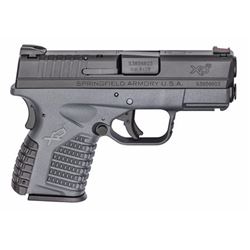 Springfield Armory XDS9339YE XD-S 9mm Single 3.3" 7+1/8+1 (Grip Extension) Gray Polymer Grip
