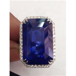 Natural Kashmir Sapphire 41.52 carat - GIA