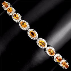 Natural Golden Yellow Citrine Bracelet