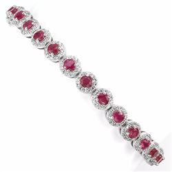 Natural Red Ruby Bracelet