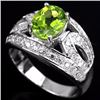 Image 1 : Natural Green Peridot Ring