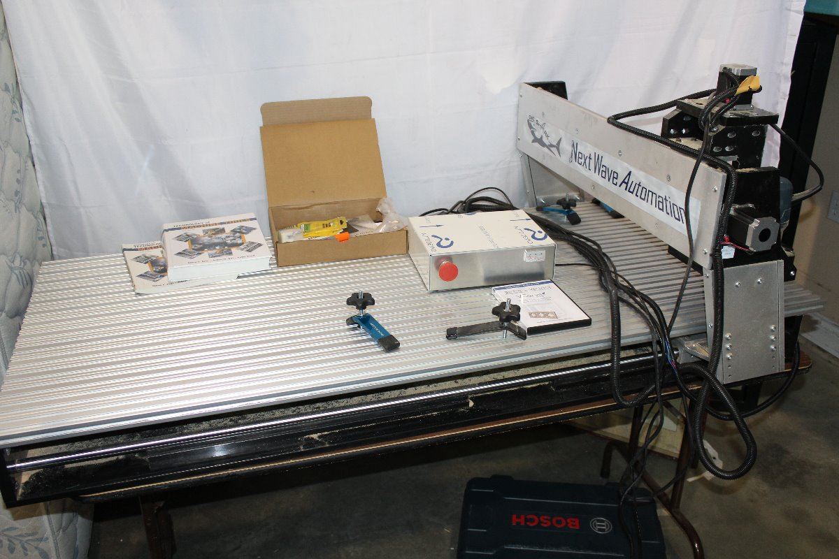 NEXTWAVE AUTOMATION CNC SHARK 2 FOOT 4 INCH BY 5 FOOT 3 INCH TABLE ...