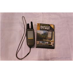 GARMIN RHINO 610 GPS WALKI TALKIE AND GARMIN BACKROAD MAPS DISC