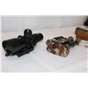 Image 3 : LOT OF HUNTING ACCESSORIES, EAR PROTERCTION, NC STAR 4X32 P4 SNIPER SCOPE AND COLDWELL GUN TRIPOD