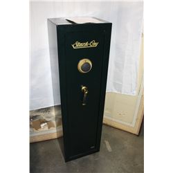 STACK ON UPRIGHT GUN SAFE, WITH COMBINATION AND MANUAL