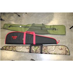 LOT OF THREE SOFT GUN CASES