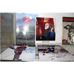 3 AUTOGRAPHED PHOTOS, AND AIR CANADA PGA TOUR GUIDE BOOK