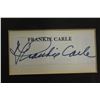 Image 3 : FRAMED SIGNED FRANKIE CARL PHOTO WITH AUTHENTICITY