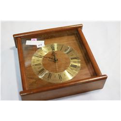 WOOD FRAMED MANTLE CLOCK