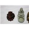 Image 3 : TWO BUDHA FIGURES AND FROG