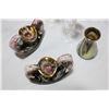 Image 2 : PAIR OF SIGNED NACHTMANN CRYSTAL VASES AND WEST GERMAN VASE