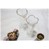 Image 3 : PAIR OF SIGNED NACHTMANN CRYSTAL VASES AND WEST GERMAN VASE