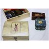Image 1 : LOT OF FIVE JEWELLRY BOXES ALL WITH CONTENTS ONE IS MUSICAL