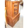 Image 2 : WALNUT WATERFALL DISPLAY CABINET