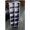 Image 1 : MAPLE AND BLUE CUBICLE SHELF