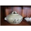 Image 2 : LOT OF SIGNED POTTERY LIDDED CASSEROLES