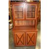 Image 1 : 2-DOOR STAINED MODERN SERVING CABINET