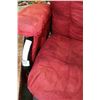 Image 2 : RED GLIDING ROCKER AND OTTOMAN