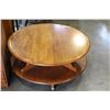 Image 2 : ROUND ROTATION MAPLE COFFEE TABLE