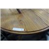 Image 2 : ROUND OAK PEDESTLE DINING TABLE