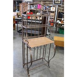 MODERN BAKERS RACK WITH WINE RACK